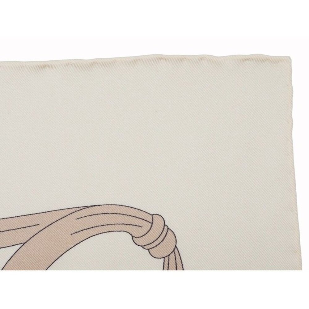 Gucci Printed Silk Scarf Ca Fly Swan 90 X90 fan Swan Bird Ribbon Ivory - Picture 4 of 12